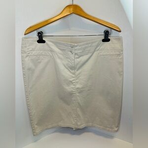 Womens J JILL Pencil Skirt Size 14 Live In Chino Khaki Beige